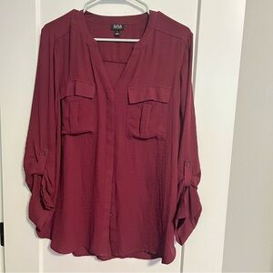 ANA Sheer Button-Up Top